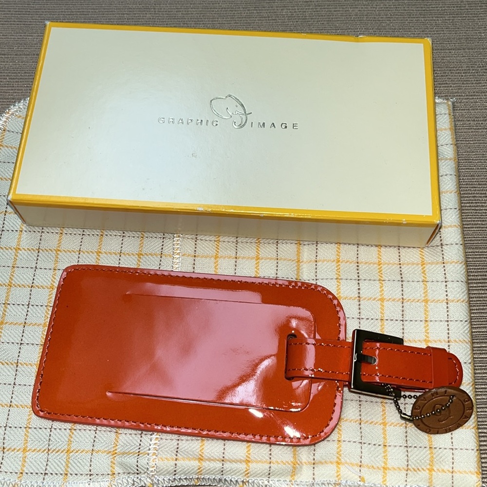 Graphic Image luggage tag with duster
